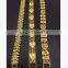 Quality brass link chain mens bracelets 18K gold plated mens chian bracelet mens chain bracelets jewelry 2016