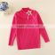 2015 TRENDY DESIGN KNITTED SWEATERS SOLID KIDS GIRLS PULLOVER SWEATERS APPLIQUED WITH BREASTPIN