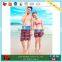 Cotton Polyester Blend Couple Beach Shorts