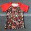 Wholesale short sleeves customize kids raglan t shirt boys icing ruffle raglan