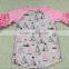 wholesale baby clothes cotton 3/4 sleeve ruffle raglan,baby icing ruffle top