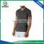 Popular custom mens black color short sleeve v-neck t-shirt,sports wear cotton fabric gym shirt
