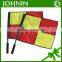 Silk Screen Printing Hand Sports Soccer Polyester Referee Flags