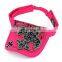 Rhinestone Fleur De Lis Visor Black Pink Khaki Tan Mint Green Blue White Cotton Fashion Girl Sun Visor