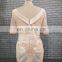 Beach Bride Scoop Collar Appliques Knee Length Mother Of The Bride Dress With Sleeve