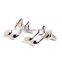 High quality sliver music note cufflinks