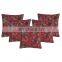 Decorative Indian Pillow Cases Set Kantha Bird Printed Cotton Cushion Covers