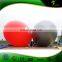 New popular Giant Sliver Inflatable Zepplin / Inflatable Helium Blimp / Inflatable Flying Airship For Outdoor Advertising