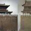 Custom plexiglass acrylic plastic high profile three GuanXiong town building model