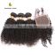 New styles durable cheap no tangle brazillian hair bundles with closure