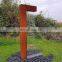 Rusty  metal corten steel gate design garden water fountains