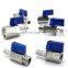Blue MINI Ball Valve Stainless Steel 1/4 3/8 1/2 to 7mm 10mm 8mm 12mm Pagoda Adapter Female Male 304 Hardware 2 Way Ball Valve