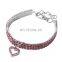 Luxury New Heart-shaped Crystal Necklace Dog Collar Pet
