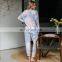 2020 Autumn Women's Gradient Pajamas Tie-dye Sleepwear Long-sleeved Breathable Two-piece Sets