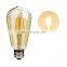 Amber Glass LED Filament Bulb ST64 4W Decorative Dimmable Light Bulb 220V