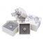 Factory wholesale custom bowknot white color  ring necklace  box  jewelry  gift box