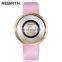 REBIRTH RE031 Fashionable Analog Quartz Simple Style Crystal Leather Women Hand Watch