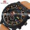 VAVA VOOM VA-203 Simple Minimalistic Watch Leather Strap Analog Quartz Calendar Men Cheap Wrist Watches