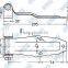 01175 Van truck trailer zinc plated steel door hinge