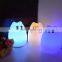 Baby Gift Colorful Cut Silicone LED Night Light Rechargeable Touch Children Cute Battery LED Table Lamp