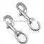 Wholesale 304 Stainless Steel 4# Silver Swivel-Eye Bolt Snap Hook Round Eye Swivel Keychain Strap Pet Leash Hook