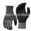 15G Black Nitrile Safety Gloves Nylon Nitrile Micro Nubs Increased Grip NBR Glove