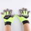 Yellow Close Fitting Synthetic Leather Palm Padded Mechanic Gloves for Workshop Tools