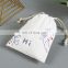 Bolsas De Joyeria Con Logotipo Envelope Earring Cotton Dust Bag Bolsa Para Joyas White Canvas Jewelry Pouch for Jewelry