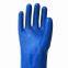 Chemical Resistant Long Cuff Anti Slip Sandy blue hawk pvc coated gauntlet