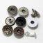 17mm brass open hole single pin jeans button with logo with aluminum nail
