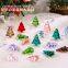 Crystal Diamond Jewelry Super Sparkling 3D Transparent Green Coffee Nail Shaped DiamondChristmas Tree Manicure