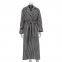 New Fashion White and Black Long Houndstooth Coat Women's Trench Coat Winter Clothes Long Coats for Women