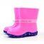 In cylinder boots children's lovely candy colored non slip waterproof boots