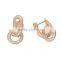 Earring, Fashion Gold Jewelry Square Crystal Zircon Setting Brass Earring, Earring Jewelry Wholesale P9577