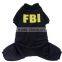 Tough handsome FBI lettered winter large dog clothes jumpsuit jacket