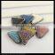 LFD-0098B Wholesale Mixed Color Natural Volcanic Stone Pave Rhinestone Crystal Triangle Connector Beads Jewelry Making