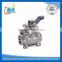 made in china casting three piece stainless steel ball valve bspt