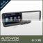 FCC CE Rearview Mirror Car DVR With Monitor GPS for Cars