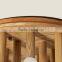 contemporary wooden color led ring ceiling lamp