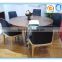 foshan high round wooden top hot selling modern dining table SK1228T