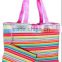 2016 Ebay hot sale large capacity shopping bag colorful polyester women hand bag durable ladies bags