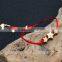 Adjustable Red Rope Good Luck Star Rhineston 18K Gold Bracelet