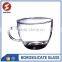 borosilicate cheap double wall glass water cup