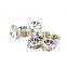 Silver Plated Jonquil Color #213 Rhinestone Jewelry Rondelle Spacer Beads Variation Color and Size 4mm/6mm/8mm/10mm