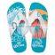 OEM printed promotional EVA PE soft beach flip flops