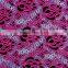 Double colors soft elastic nylon polyter lace fabric