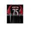Custom Full Button Sublimated Bulldogs Black/Red Baseball Jersey/Shirt