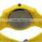 Simple style yellow color 3 hands analog kids watch silicone