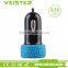 black and colorful cheap tire shape dual port usb car charger