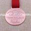 Custom high quality shiny sports gold medals / award medals with ribbon